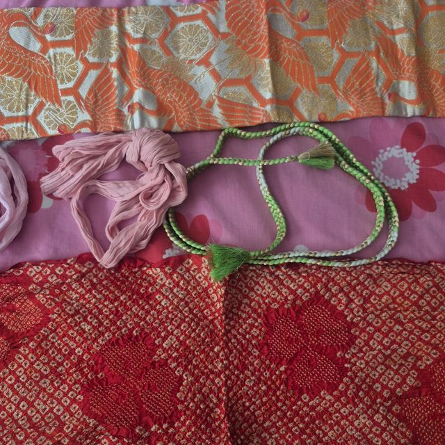 Kimono japonés vintage multicolor