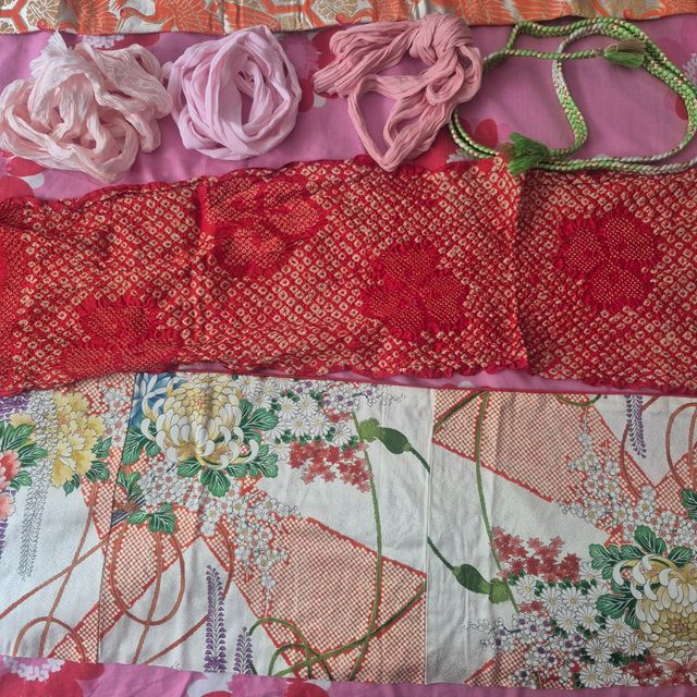 Kimono japonés vintage multicolor