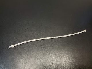 Pulsera oro blanco 18k