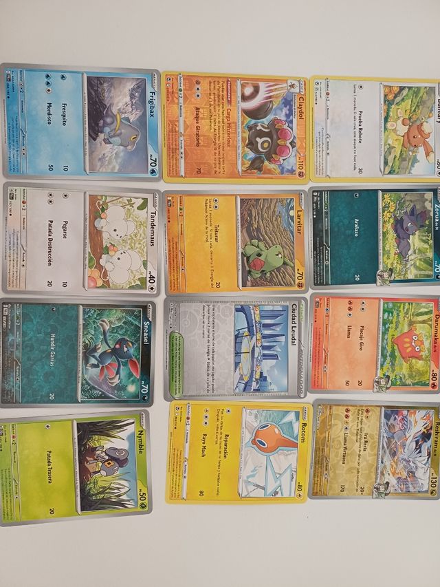 Lote 12 cartas Pokémon