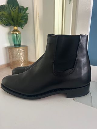 Botines Chelsea negros hombre