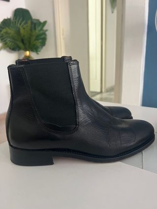 Botines Chelsea negros hombre