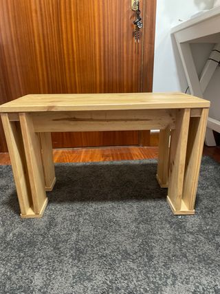 Mesa auxiliar madera - marrón