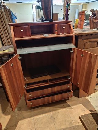 Mueble TV madera - estilo rústico