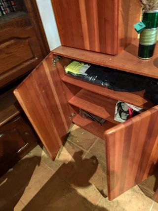 Mueble TV madera - estilo rústico