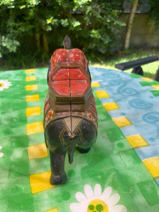 Elefante legno indiano vintage