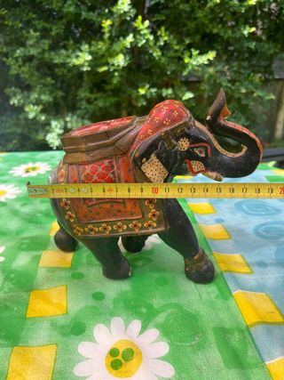 Elefante legno indiano vintage