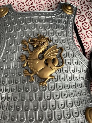 Armadura medieval niño: Casco, escudo