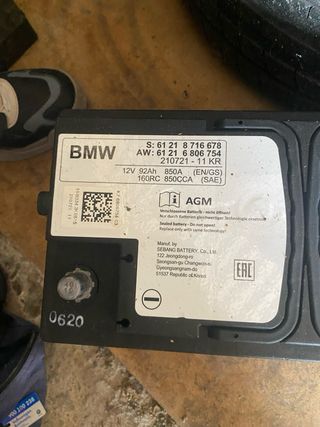 Batería Coche BMW AGM 92Ah