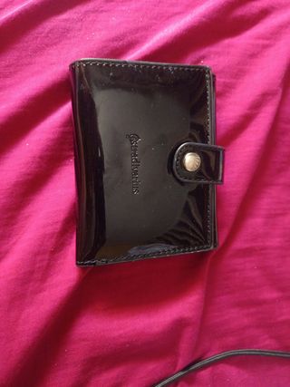 Monedero Stradivarius negro