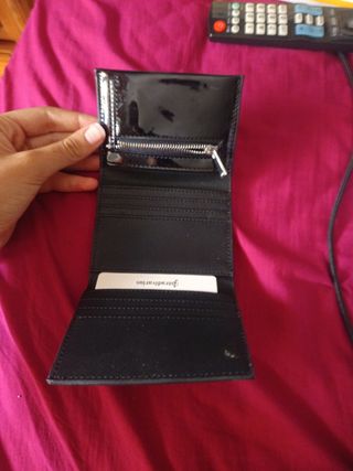 Monedero Stradivarius negro