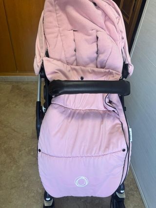 Carro Bugaboo Fox gris con capota rosa