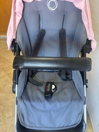 Carro Bugaboo Fox gris con capota rosa