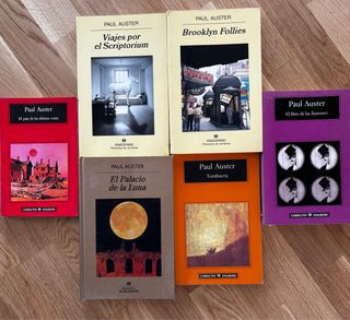 Lote Paul Auster. 6 novelas. Anagrama. Tapa blanda