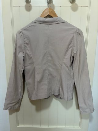 Blazer beige mujer