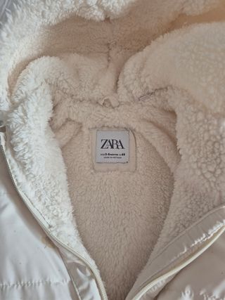Buzo bebé invierno de Zara. talla recién nacido