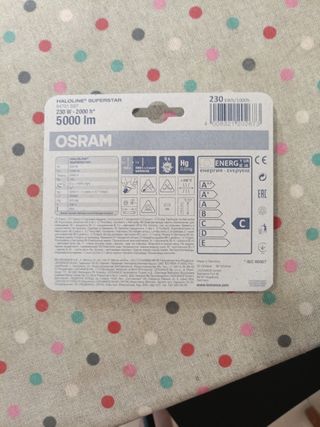Lámpara halógena OSRAM Superstar 230w=300w.