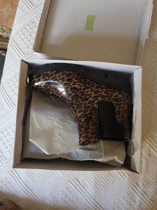 Botín agua leopardo - marrón