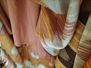 Vestido estampado verano con colores de amanecer 
