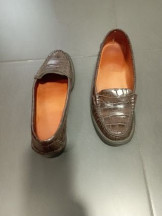 Mocasines mujer marrón