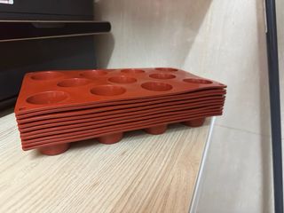 12 Moldes Silicona Repostería -Marca Pavoni NUEVOS