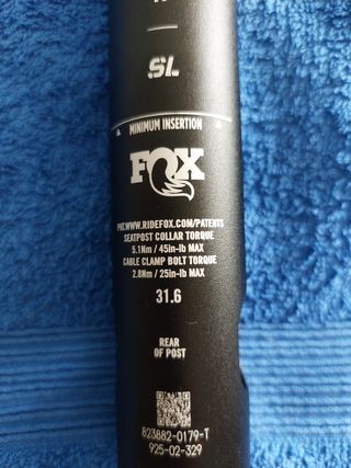 Tija telescópica Fox Transfer sl