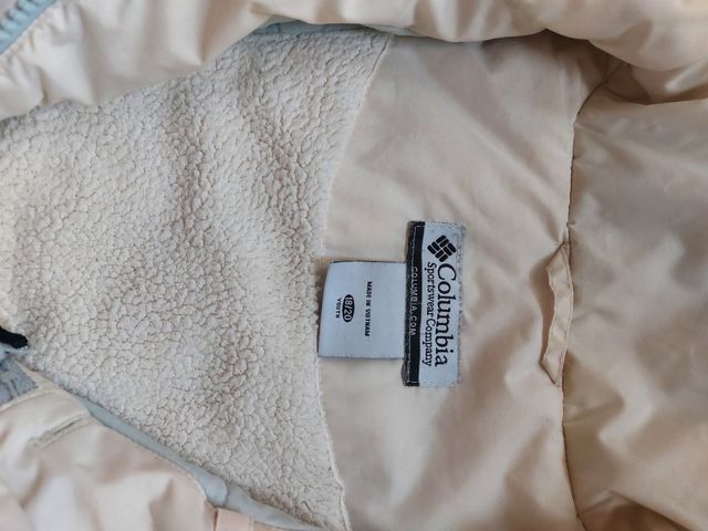 Chaqueta Columbia azul y beige