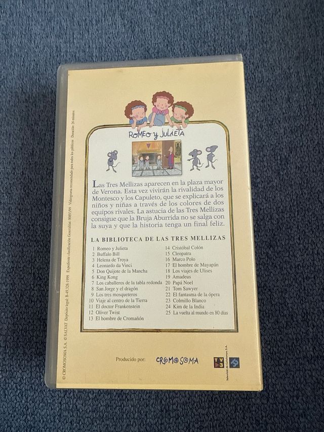 VHS Las 3 Mellizas - Romeo y Julieta