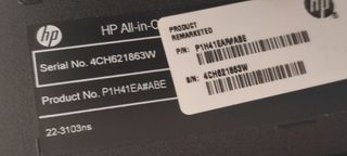 Ordenador sobremesa HP blanco tipo: TPC P050-21