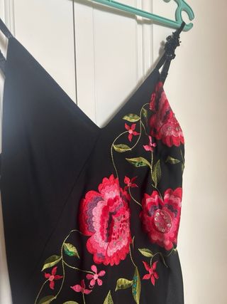Vestido bordado Manila fiesta talla M nuevo gala