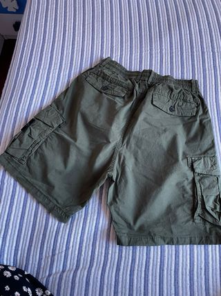Stone Island - Pantalón corto verde oliva