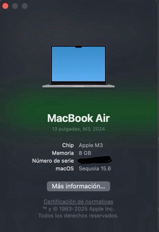 MacBook Air M3 2024 NEGOCIABLE ESCUCHO OFERTAS