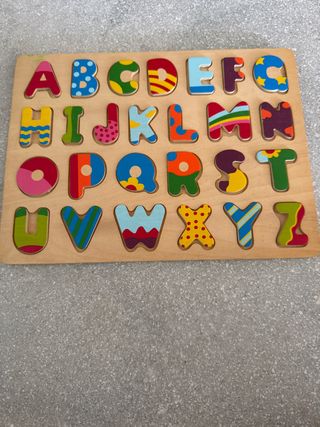 Rompecabezas ABC madera infantil