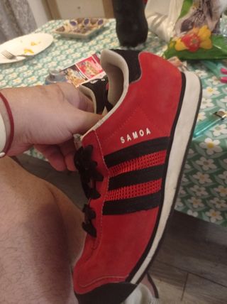 Zapatillas Adidas Samoa rojas - 38