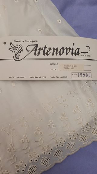 Vestido comunión blanco niña