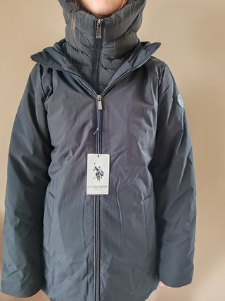 Parka negra U.S. Polo Assn.