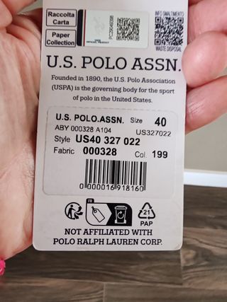 Parka negra U.S. Polo Assn.