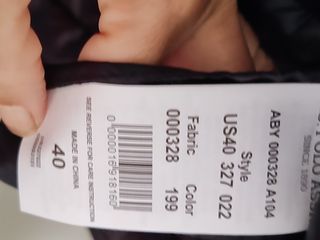 Parka negra U.S. Polo Assn.