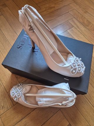 Zapatos Lodi peeptoe novia