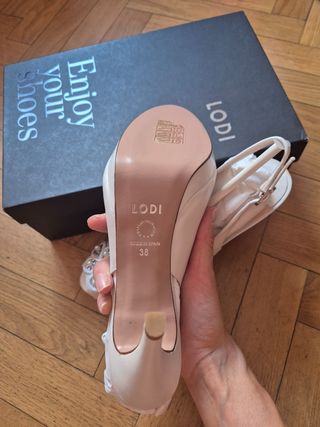 Zapatos Lodi peeptoe novia