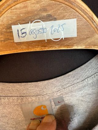 Camiseta gris CARHARTT manga corta talla L 