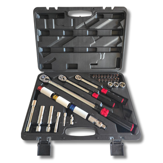 Juego 3 llaves dinamométricas 1/4 3/8 1/2 + 30pc