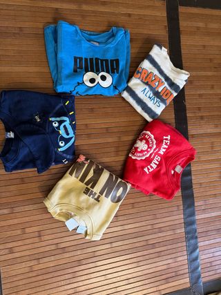 Lote 5 sudaderas niños