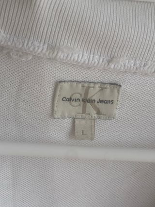 Polo Calvin Klein Uomo Tg.L Bianca