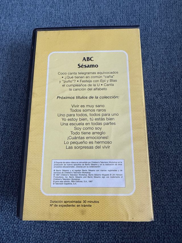 VHS Barrio Sesamo - Conocer las letras