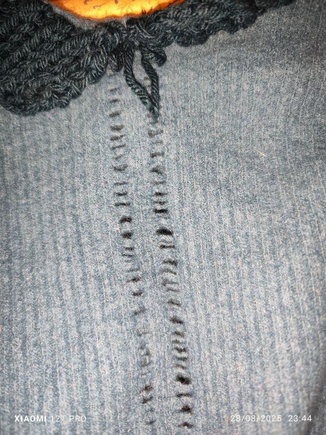 Poncho Jersey Azul Marino