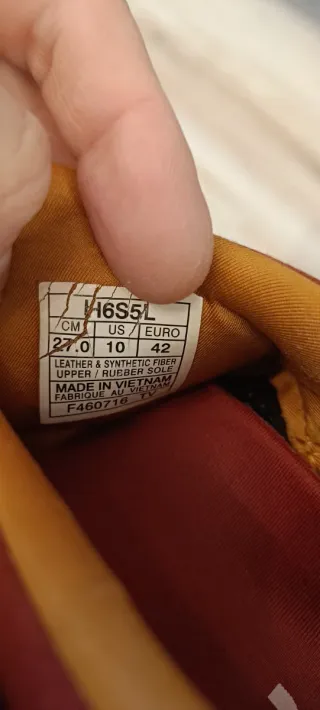 Zapatillas Asics Gel LyteV Granate/Mostaza