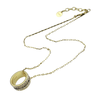 Collar Dior - Anillo Dorado con Cristales