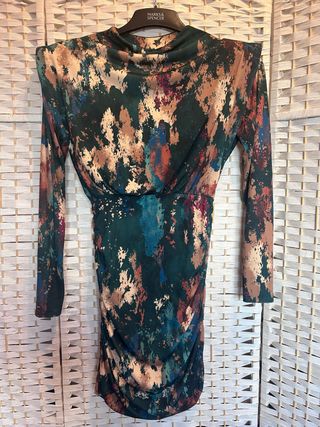 Vestido estampado multicolor