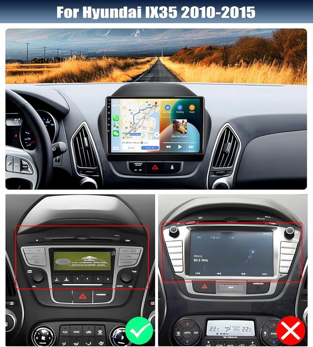 Autorradio Android 13 Hyundai IX35 10.1". Nueva.